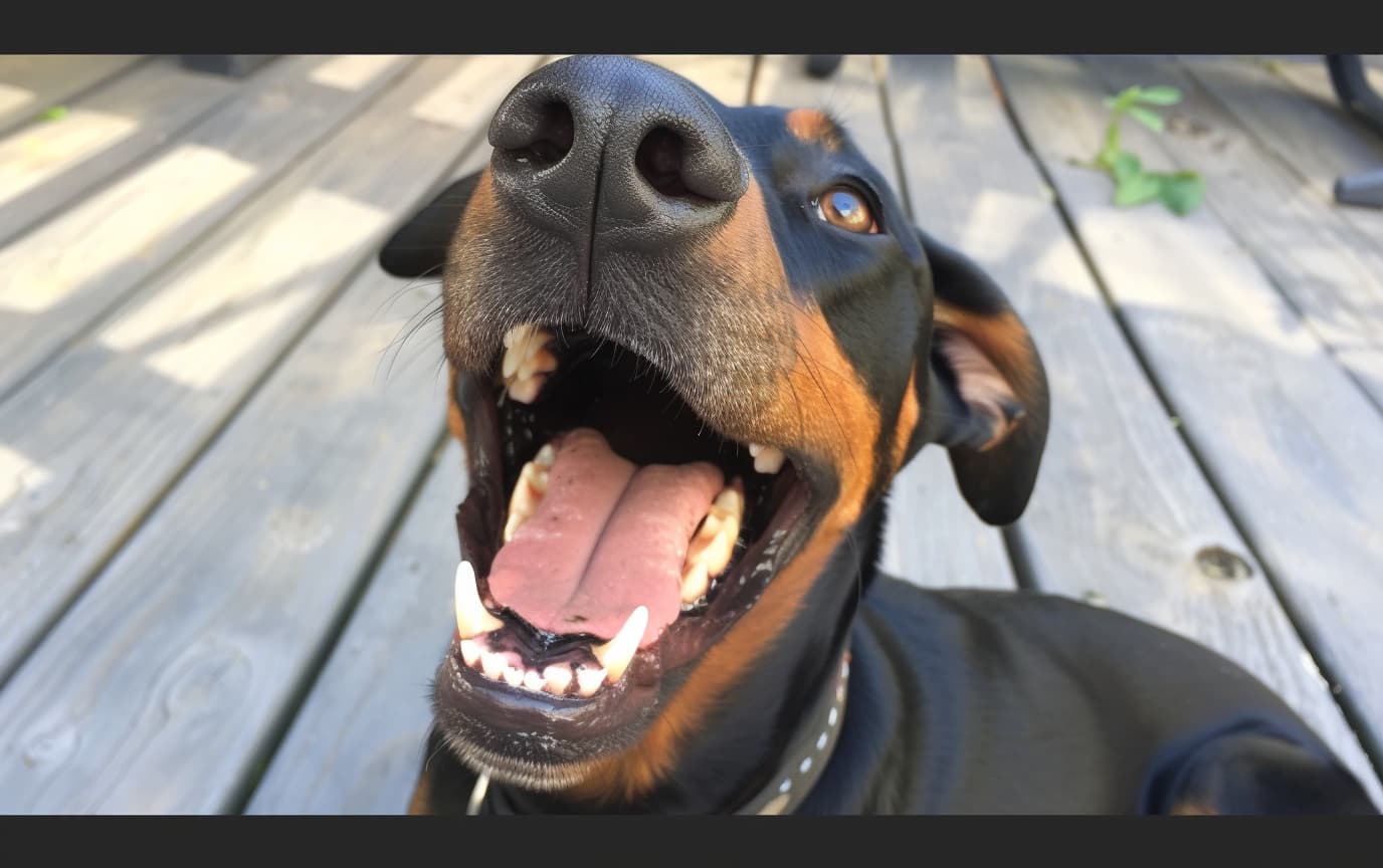 Die Dobermann Beißkraft liegt bei bis zu 600 PSI.