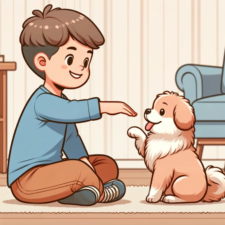 Pfote geben beibringen