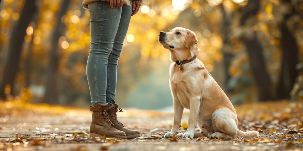 Neben der Sozialisation werden in der Welpenschule viele Kommandos einstudiert, wie z.B. "Sitz".